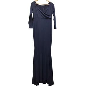 Ecavus Dress Womens Medium Maxi Blue